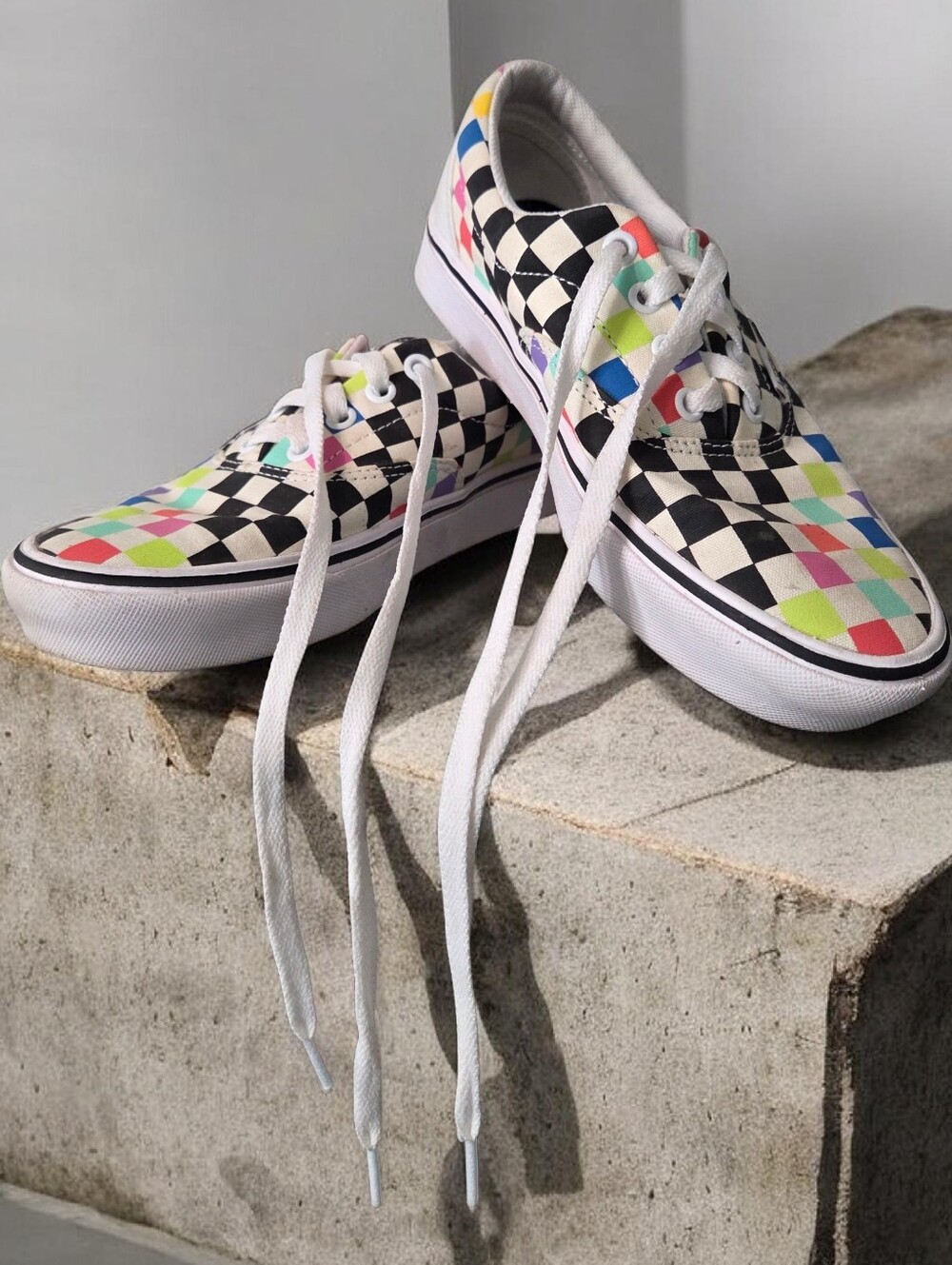 Vans x MoMA Checkerboard Low Top with Neon Accents